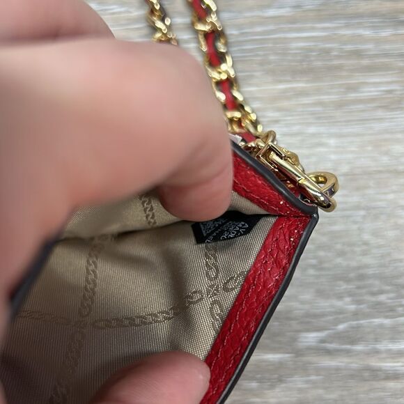 0327 Michael Kors red wristlet card holder - Picture 3 of 4